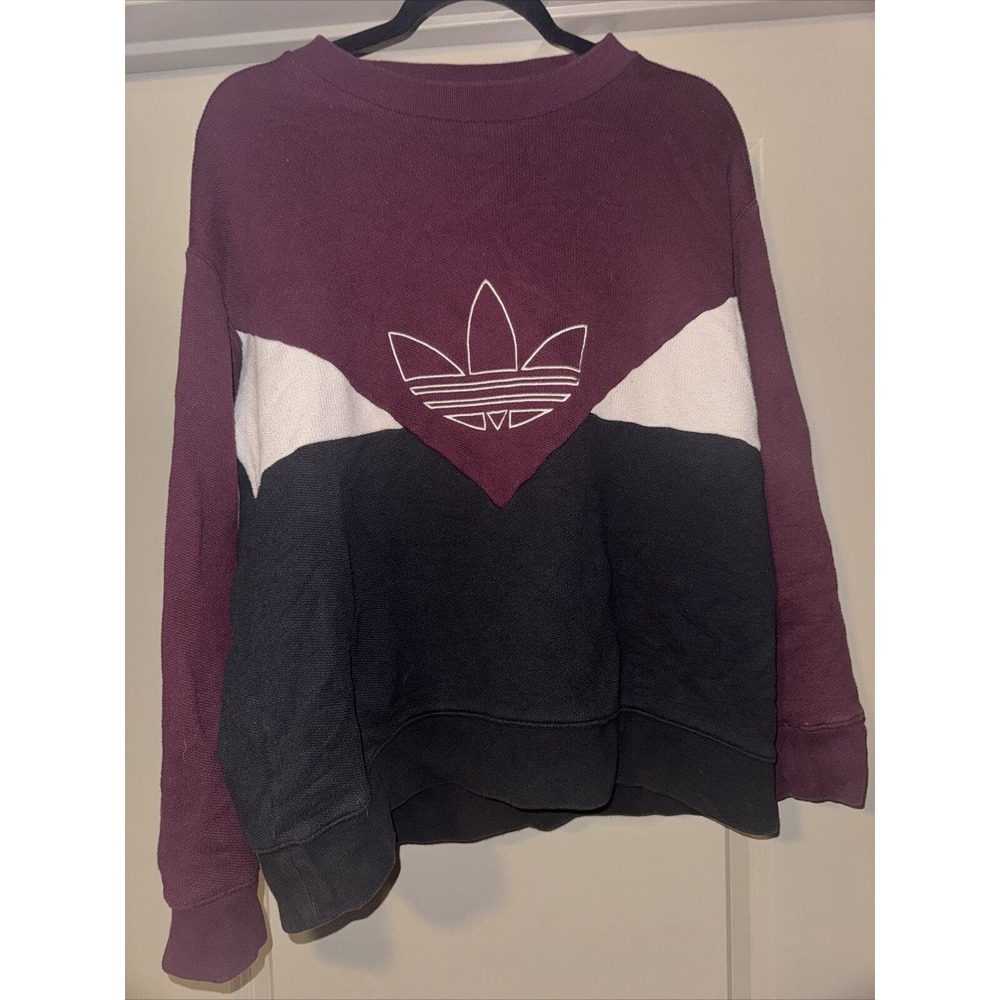 Vintage 90s Adidas Crewneck Sweatshirt Logo Size M